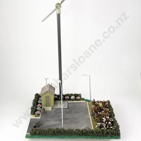 Faller HO Gauge Completed Power Station with Garden and other Garden Accessories