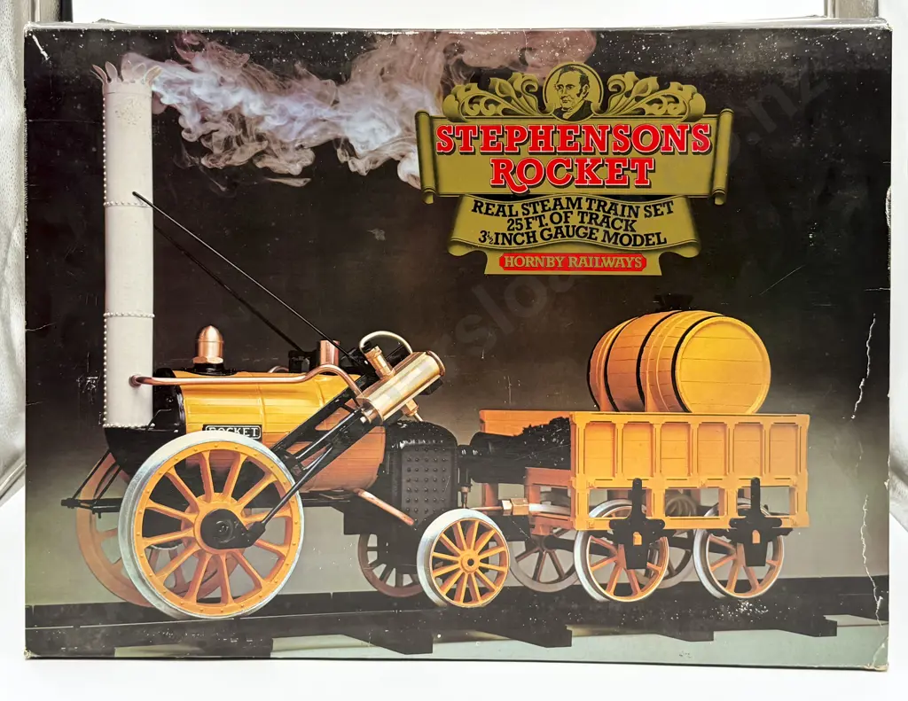 Hornby Hobbies Railway Boxed Stephensons Rocket Real Steam Train Set Image 1++