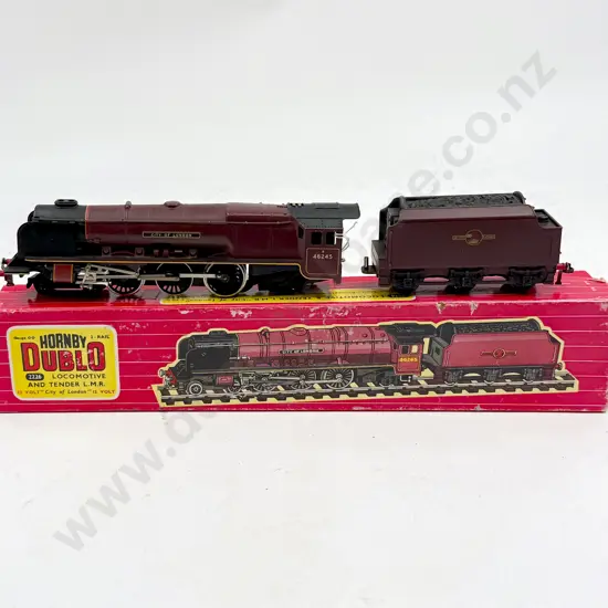 Hornby Dublo HO Gauge 2226 Boxed Locomotive and Tender LMR City of London