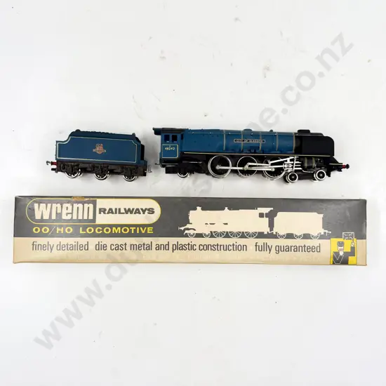 Wrenn HO Gauge W2229 4-6-2 City of Glasgow Blue BR Locomotive and Tender