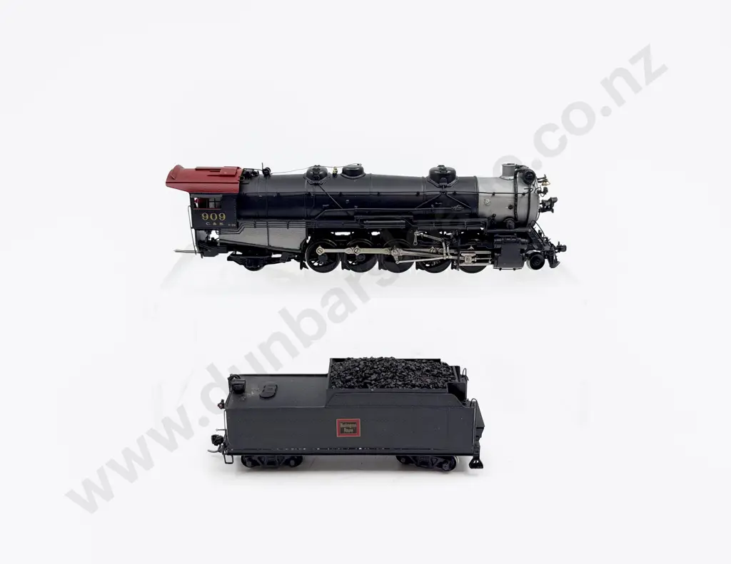 Key Imports By Samhongsa All Brass Construction C&S 2-10-2 Locomotive and Tender Image 1++