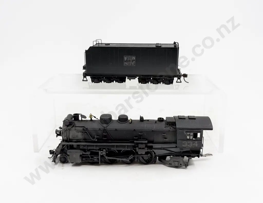 United Models All Brass Construction 2-8-2 Mikado Locomotive & Tender Image 1++
