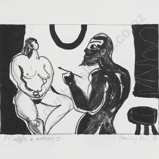 James Patrick (Pat) Hanly (1932 - 2004) - Model & Artist II