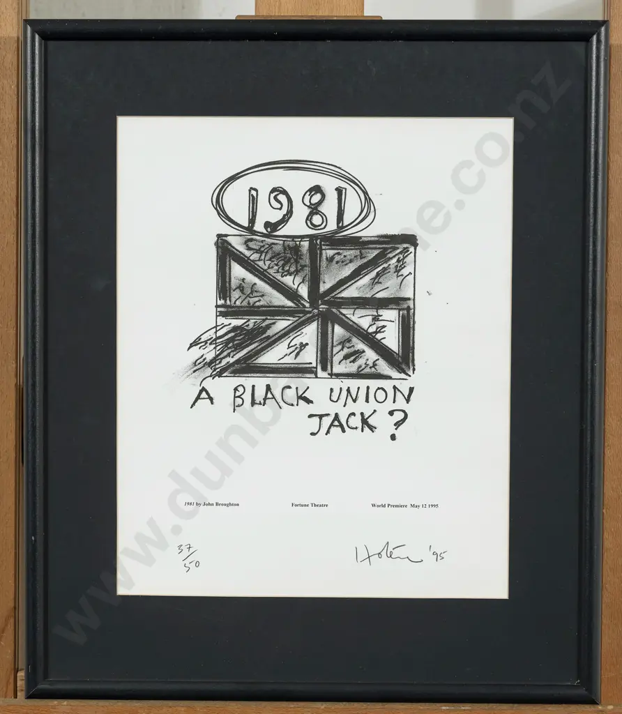 Ralph Hotere (1931 - 2013) - A Black Union Jack? Image 1++