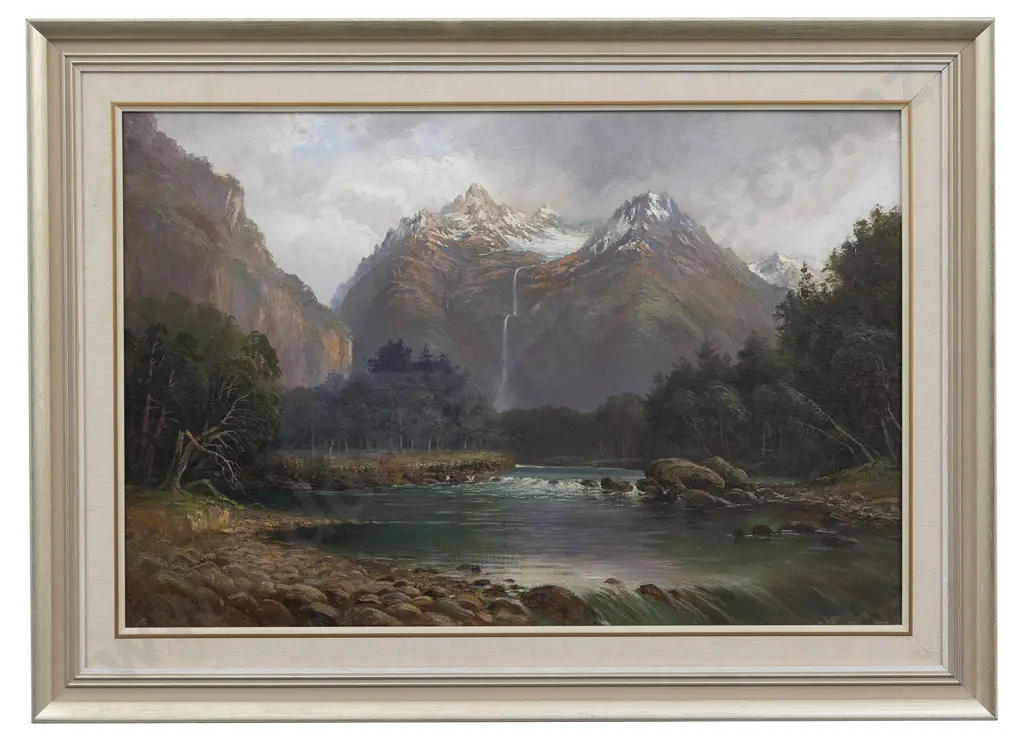 Charles Blomfield (1856 - 1945) - Greenstone River Image 1++