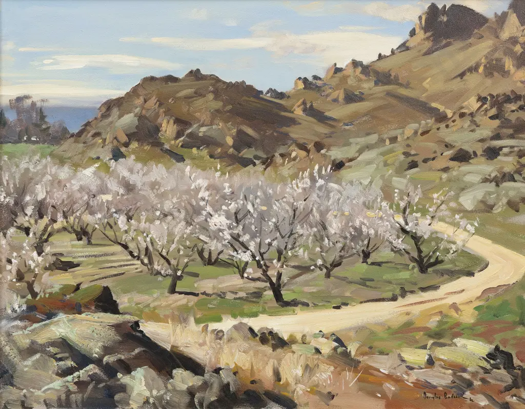 Douglas Badcock (1922 - 2009) - Orchards in Bloom Image 1++