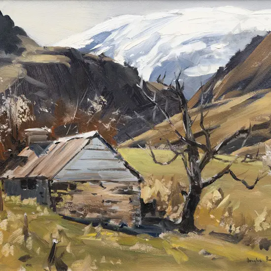 Douglas Badcock (1922 - 2009) - Miner's Cottage - Crown Terrace