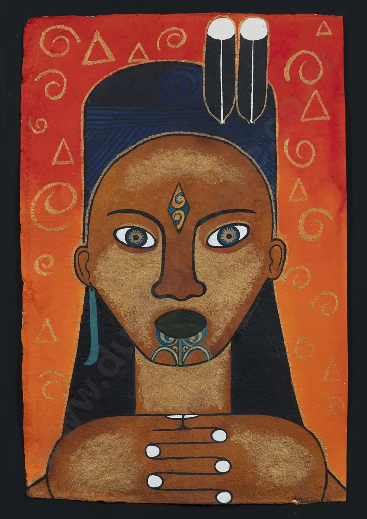 Robyn Kahukiwa (b 1940) - Kauwae Image 1++