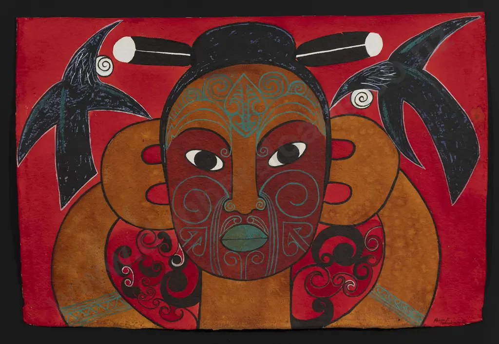 Robyn Kahukiwa (b 1940) - Tane Mataahi Image 1++