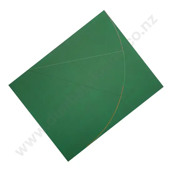 Milan Mrkusich (1925 - 2018) - Segmented Arc on Green