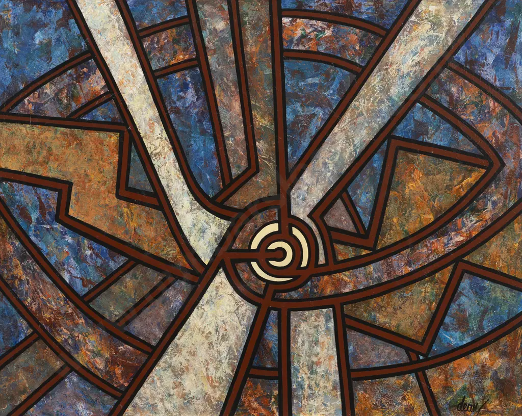 Frank Dean (1917 - 2008) - Psychic Gestalt Linked with Energy Field Image 1++