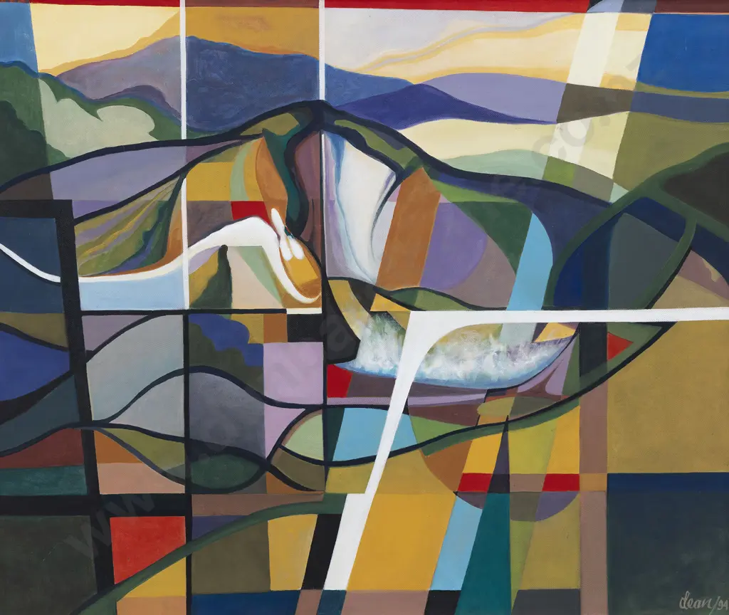 Frank Dean (1917 - 2008) - Thermal Lake Waimangu Image 1++