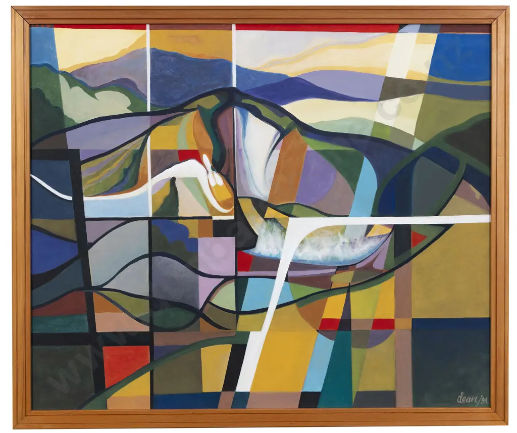 Frank Dean (1917 - 2008) - Thermal Lake Waimangu Image 1++