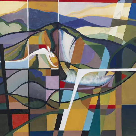 Frank Dean (1917 - 2008) - Thermal Lake Waimangu