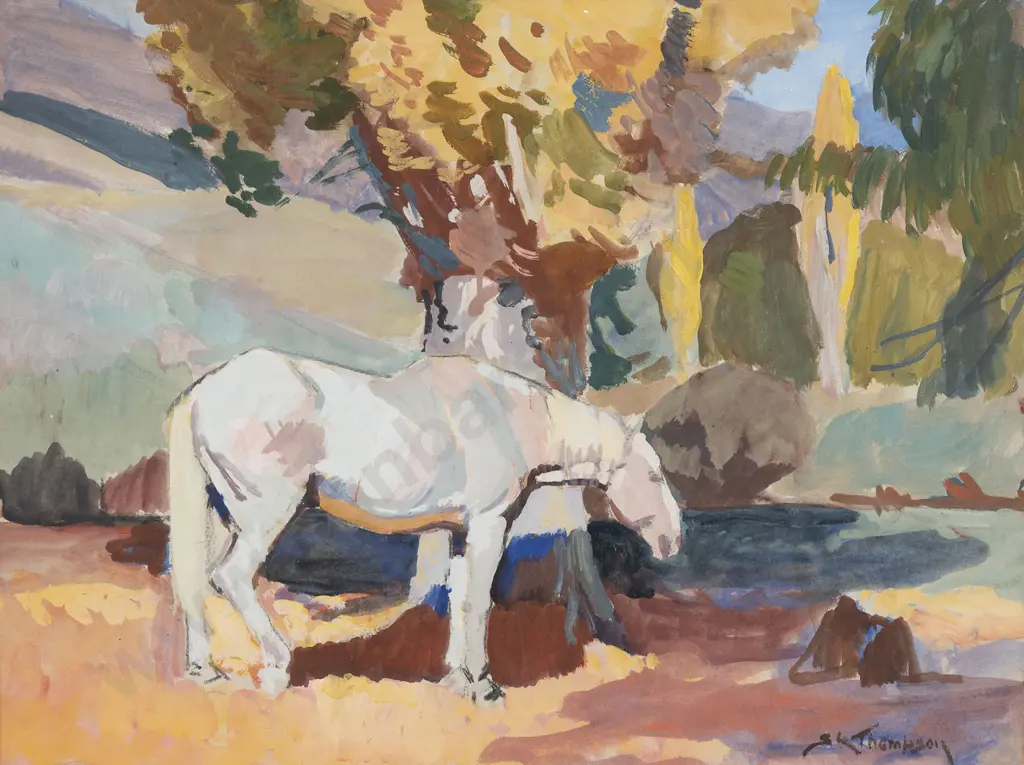 Sydney Lough Thompson (1877 - 1973) - The Mustereers Horse Image 1++