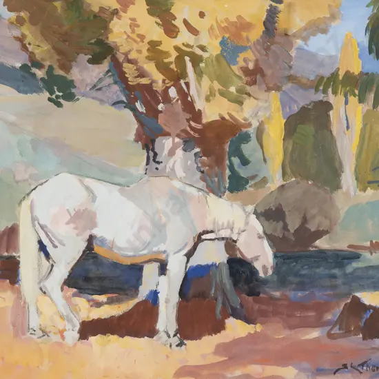 Sydney Lough Thompson (1877 - 1973) - The Mustereers Horse