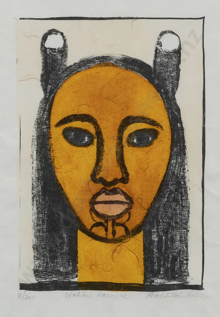 Robyn Kahukiwa (b 1940) - Wahine Kauwae Image 1++