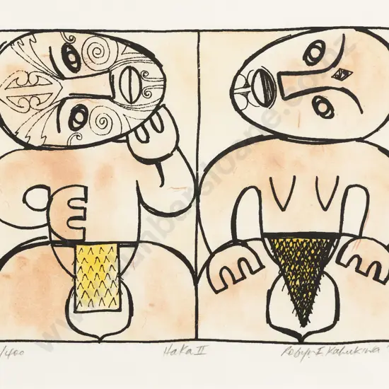 Robyn Kahukiwa (b 1940) - Haka II
