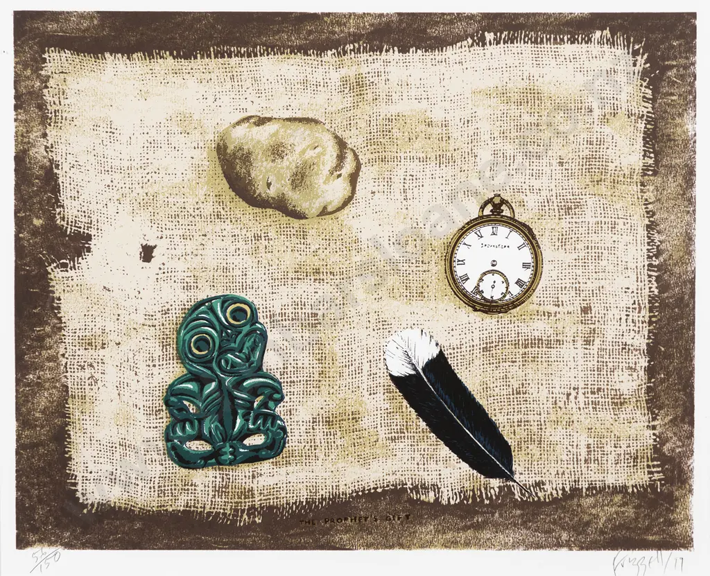 Dick Frizzell (b 1943) - The Prophet's Gift Image 1++