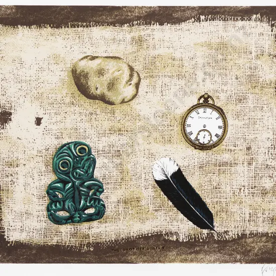 Dick Frizzell (b 1943) - The Prophet's Gift