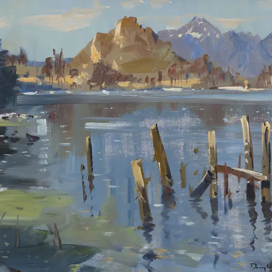 Douglas Badcock (1922 - 2009) - Summer Afternoon