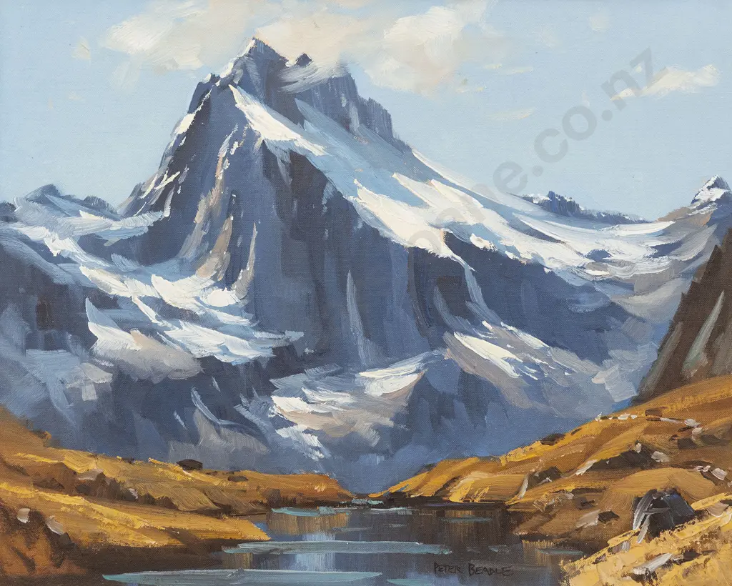 Peter Beadle (1933 - 2021) - South Island Mountain Landscape Image 1++