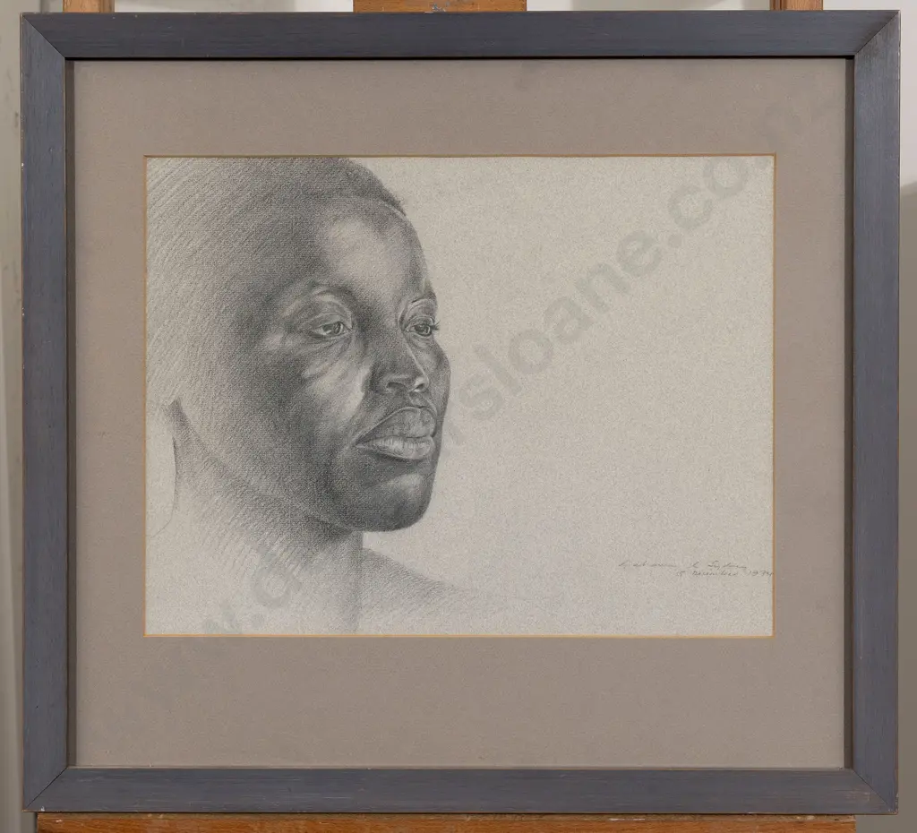 Grahame Sydney (b.1948) - Study of Caroline Kaunda Image 1++