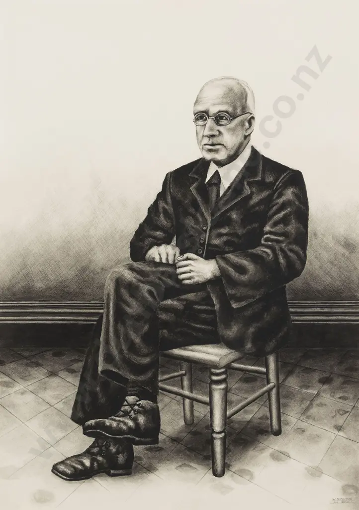 William Dunning (b 1959) - Portrait of Peter Fraser Image 1++