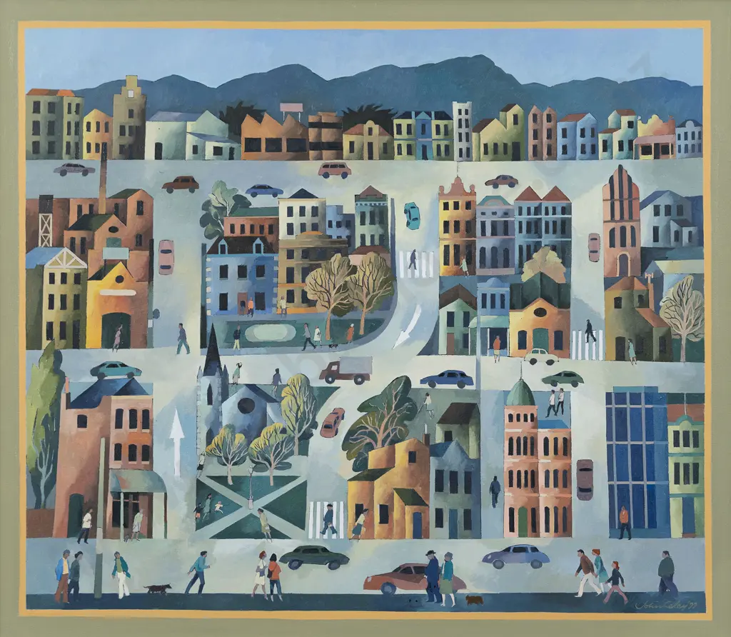 John Coley (b 1935) - Townscape V Image 1++