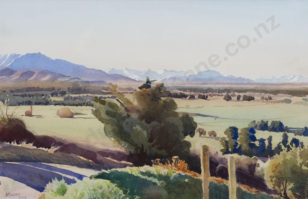 Austen A Deans (1915 - 2011) - Canterbury Ranges Image 1++