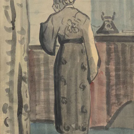 Thomas Arthur McCormack (1883 - 1973) - At the Phone