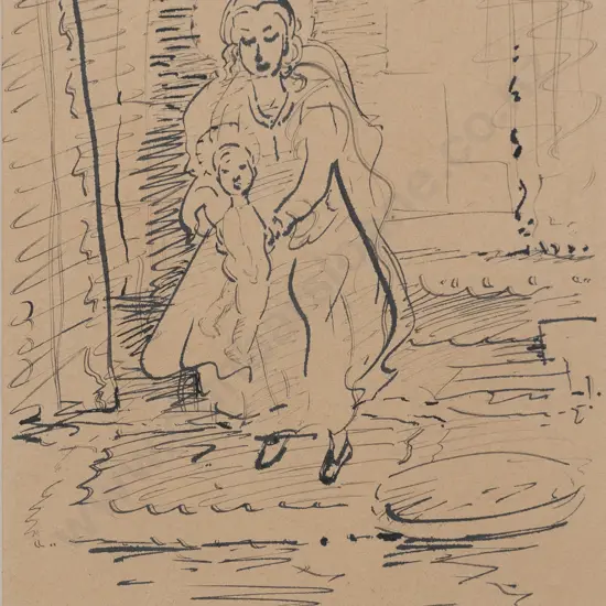Thomas Arthur McCormack (1883 - 1973) - Mother & Child