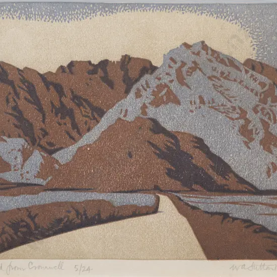 W A (Bill) Sutton (1917 - 2000) - Road From Cromwell