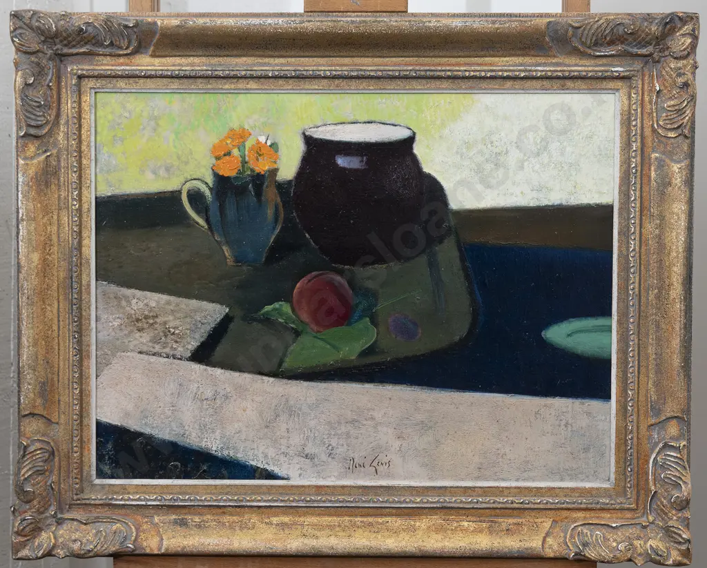 Attrib René Genis (French 1922 - 2004) - La Pêche De Vigne Image 1++