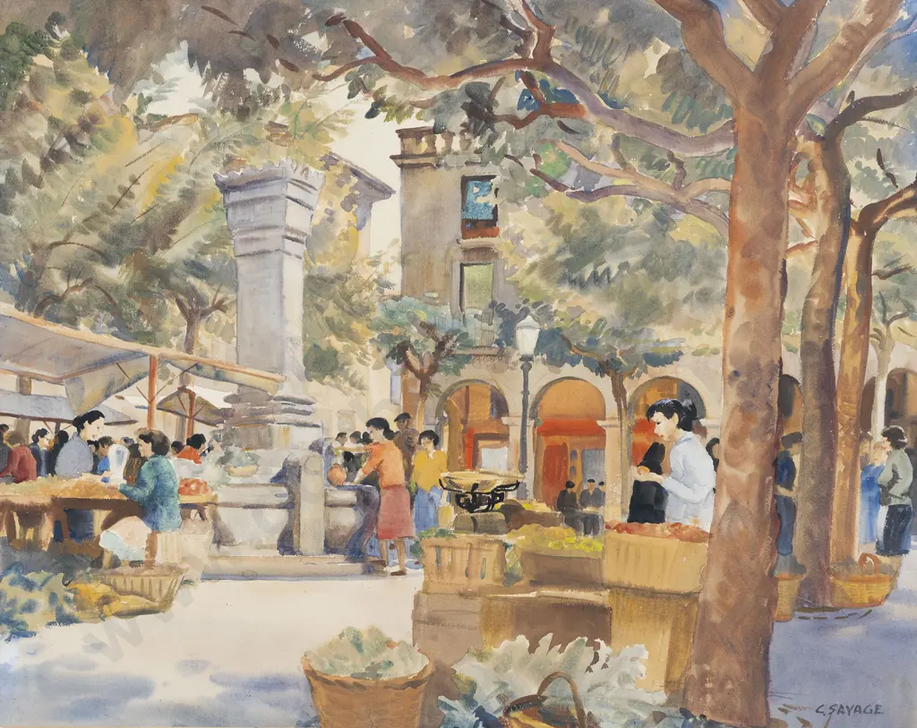 Cedric Savage (1901 - 1969) - Vilafranca del Penedés Image 1++