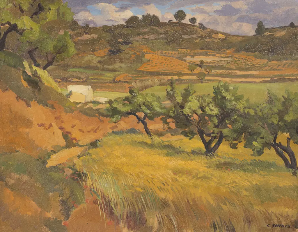 Cedric Savage (1901 - 1969) - Tarragona Hills Image 1++