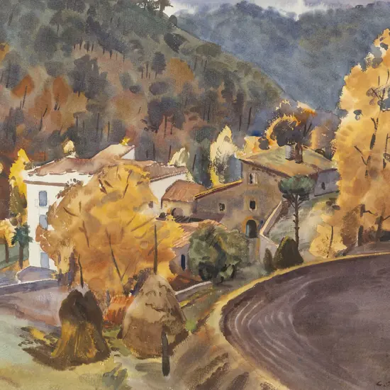 Cedric Savage (1901 - 1969) - Autumn in the Mountains
