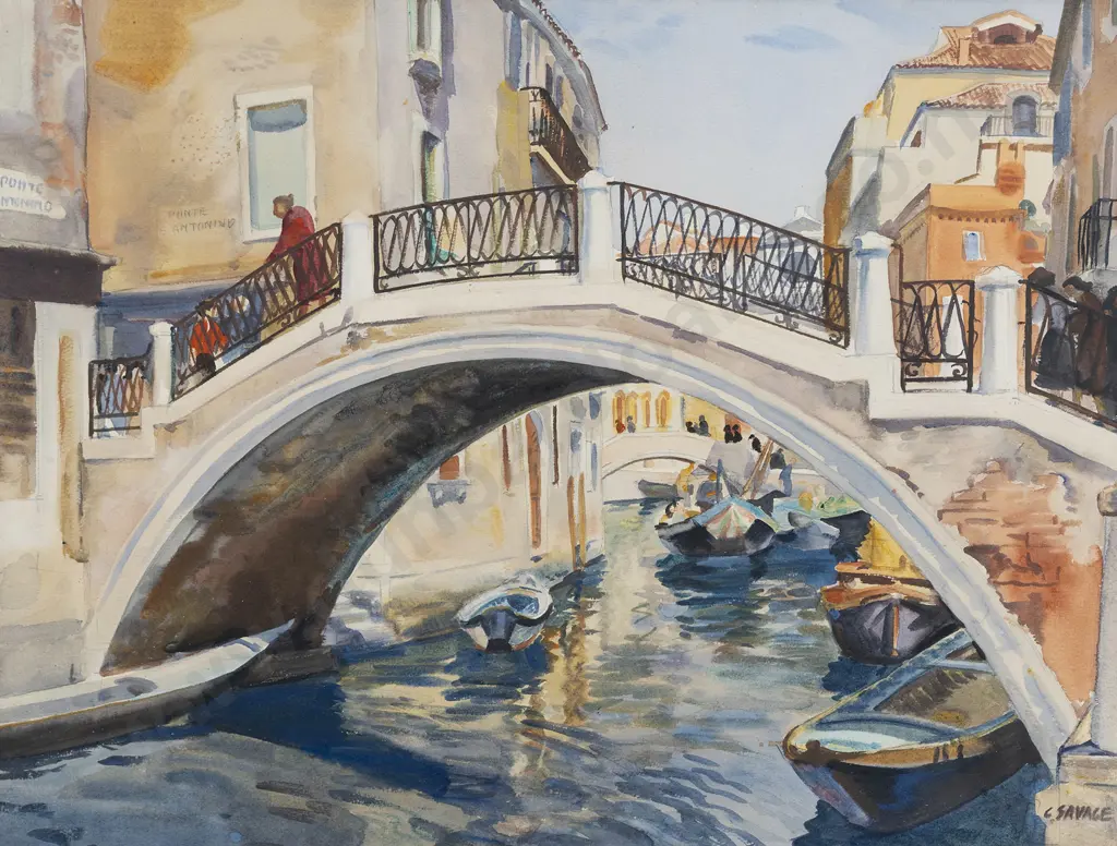 Cedric Savage (1901 - 1969) - Ponte Sant'Antonio Image 1++