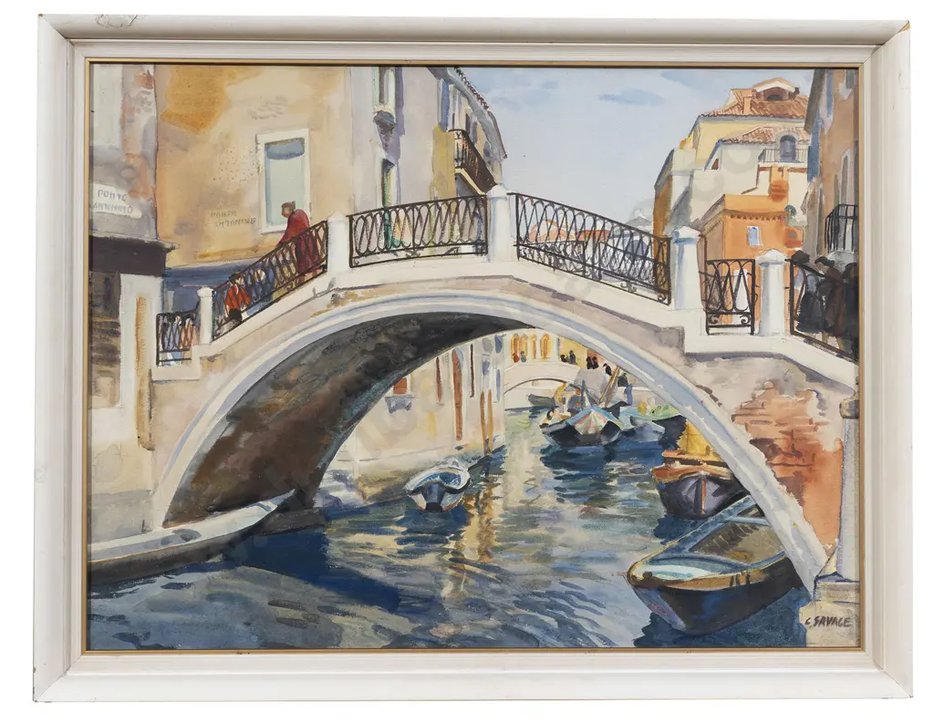 Cedric Savage (1901 - 1969) - Ponte Sant'Antonio Image 1++