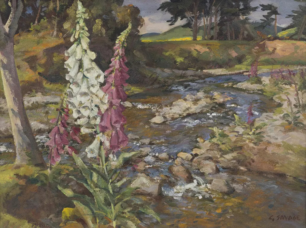 Cedric Savage (1901 - 1969) - Waikanae River Image 1++