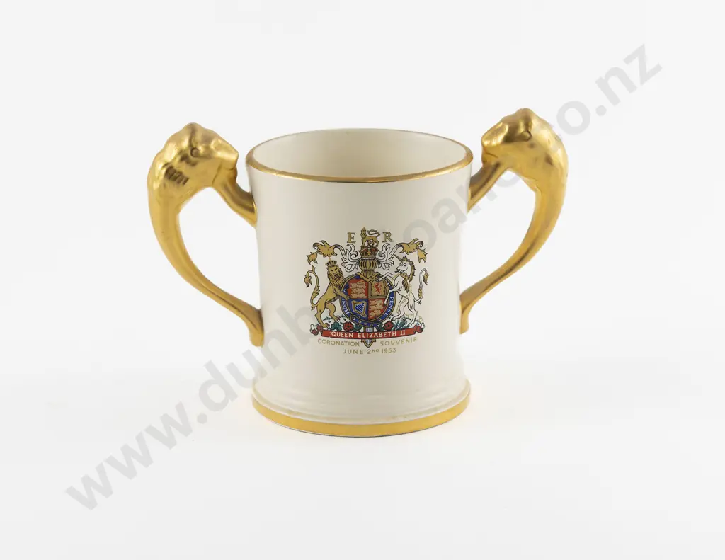 Crown Lynn Commemorative Coronation Mug Image 1++