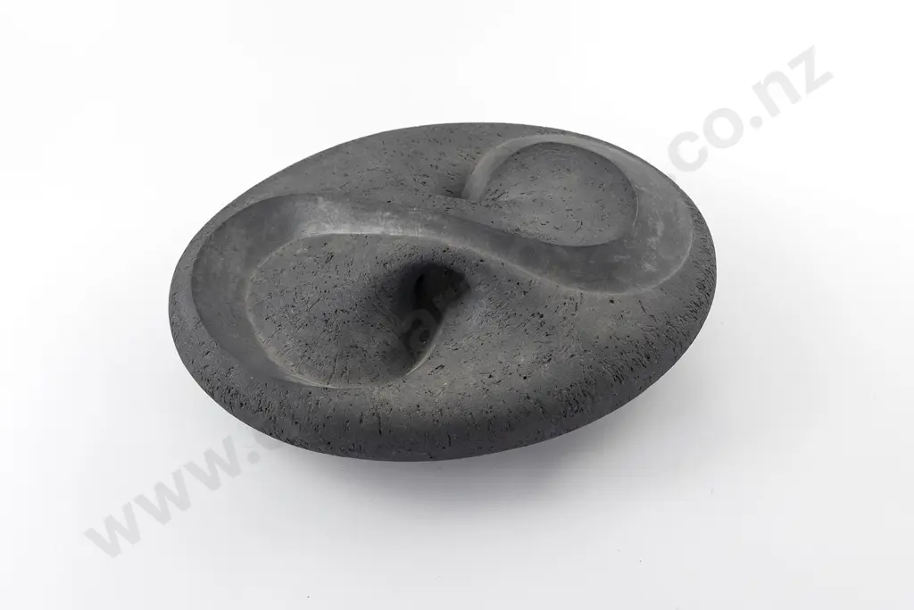 Rick Rudd Raku Flattened Sculptural Form Image 1++