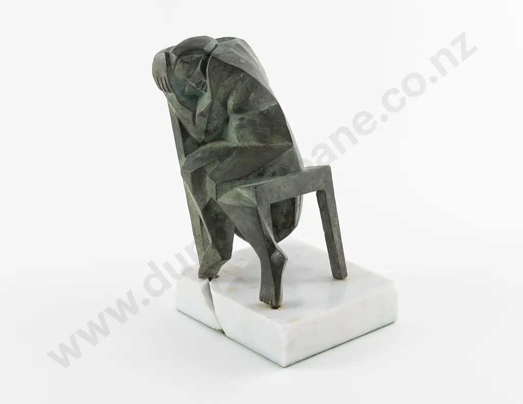 Terry Stringer (b 1946) - Sleeping Girl on Chair Image 1++