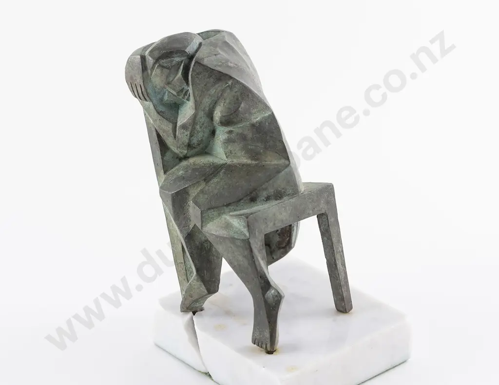 Terry Stringer (b 1946) - Sleeping Girl on Chair Image 1++