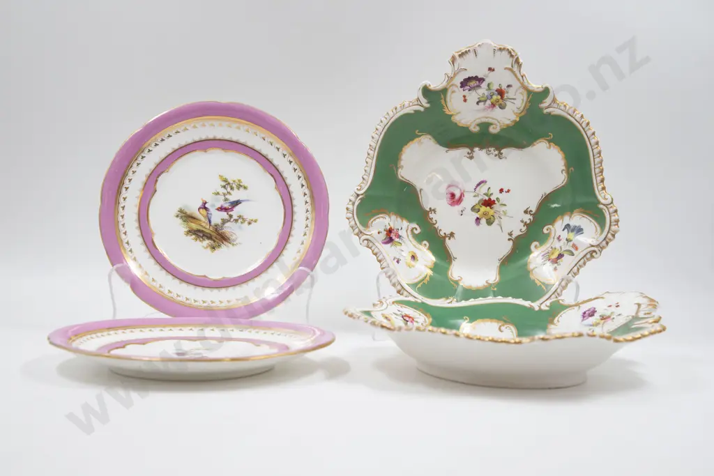 Mid C19th English Two Pair Dessert Plates Image 1++