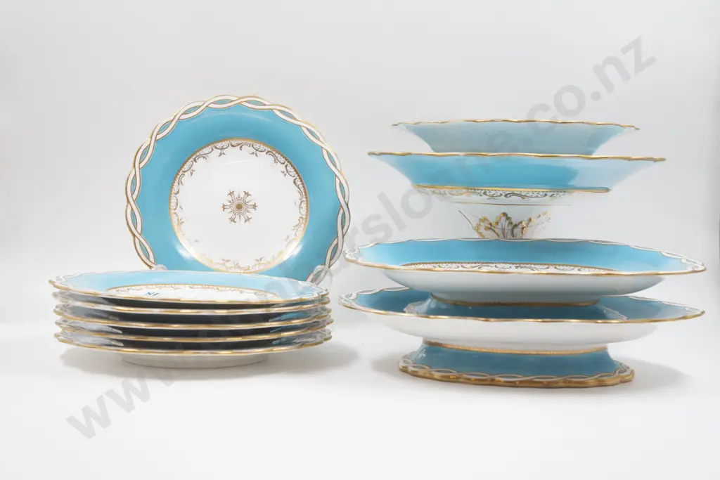 Md C19th English 10 Piece Dessert Service Image 1++