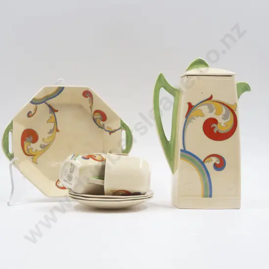 Royal Doulton Siren Pattern Coffee Set