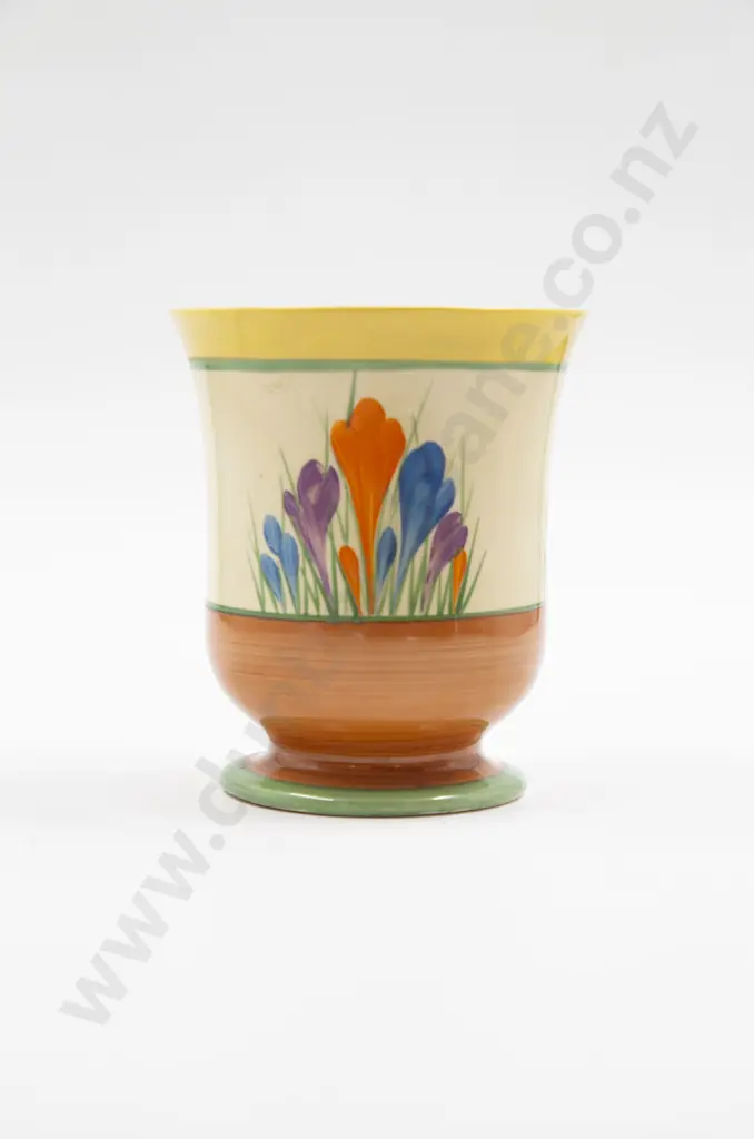 Clarice Cliff Bizarre Crocus Pattern Planter Image 1++