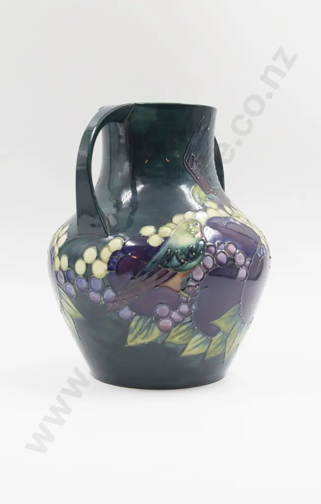 C1992 Moorcroft "Finch" Pattern Urn Vase Image 1++