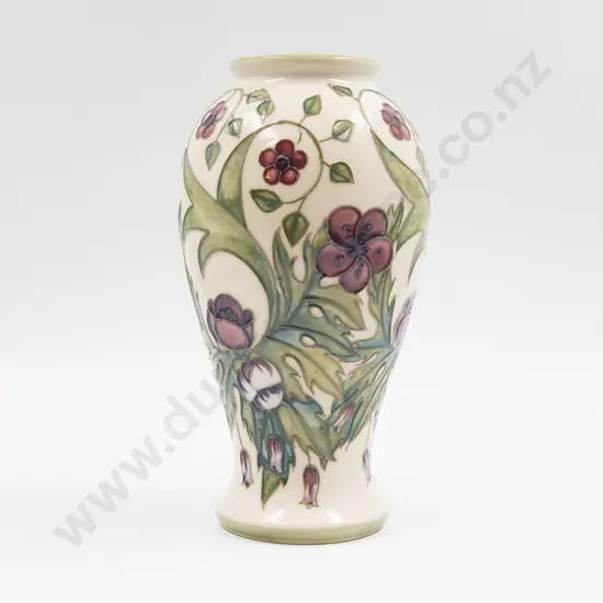 C1992 Moorcroft " Blue Buttercups" Floral Vase